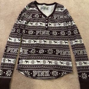 PINK by victoria secret pajama shirt